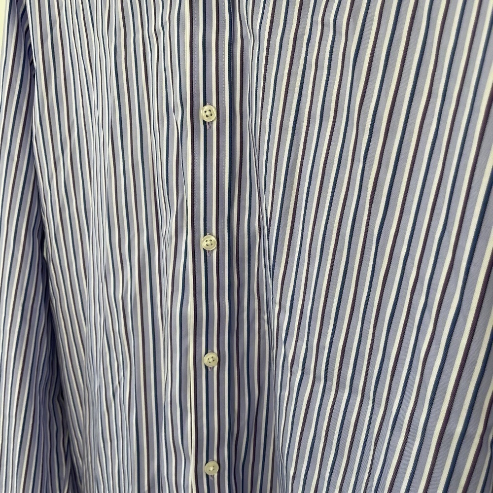 M&S Collection Regular Fit Striped Button Up - Picture 2 of 7